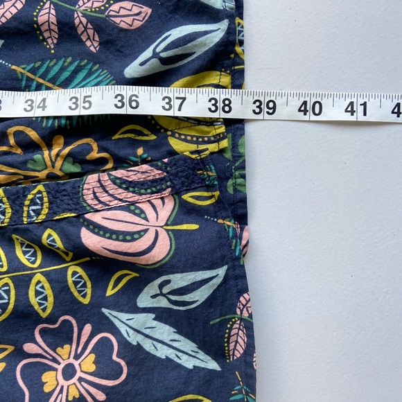 Gudrun Sjoden Women’s Shirt Dress Floral Organic Cotton Midi Medium Lagenlook - Picture 8 of 9